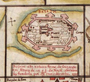 Fortaleza de Baçaim, Ãndia Map_of_Bassein_from_Portuguese_Atlas_(1630)
